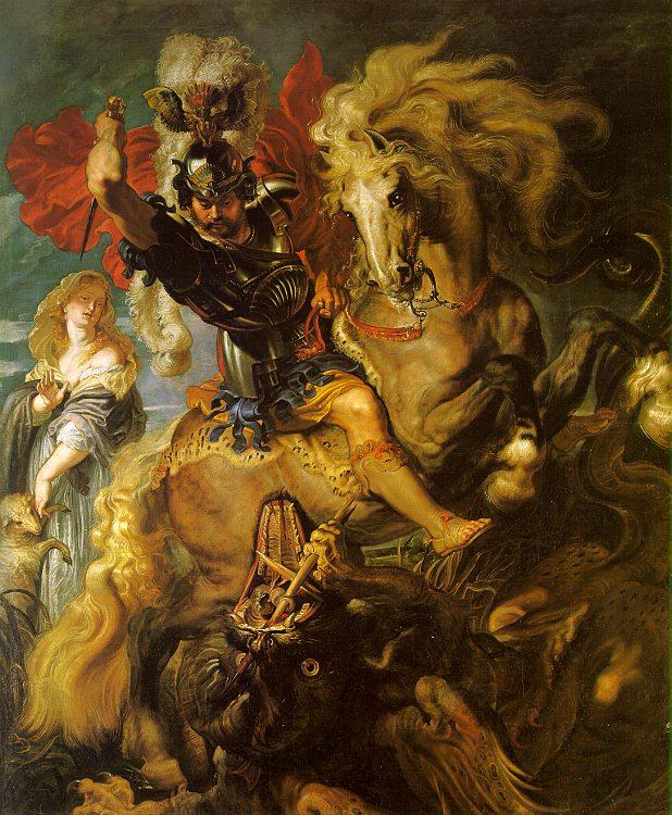 Peter Paul Rubens St George and the Dragon Sweden oil painting art